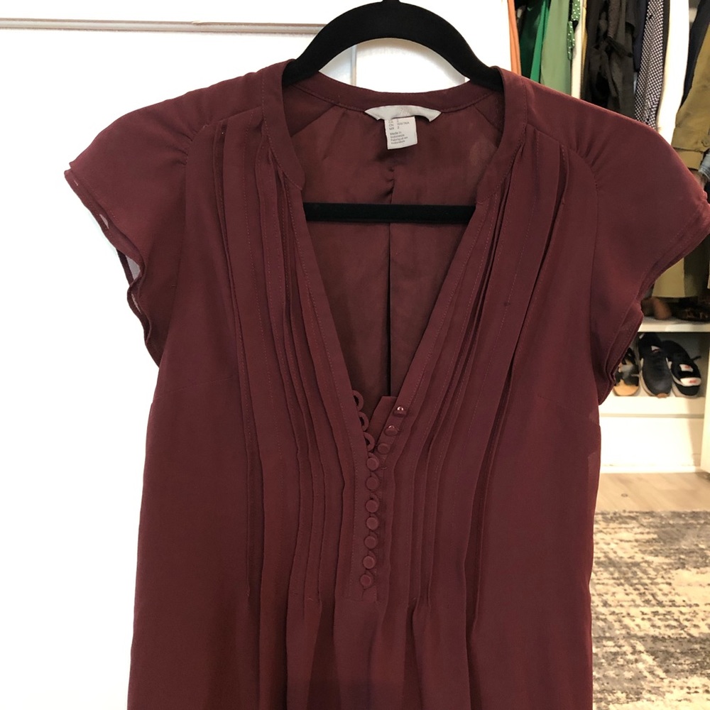 HM  Split V Neck Shift Dress